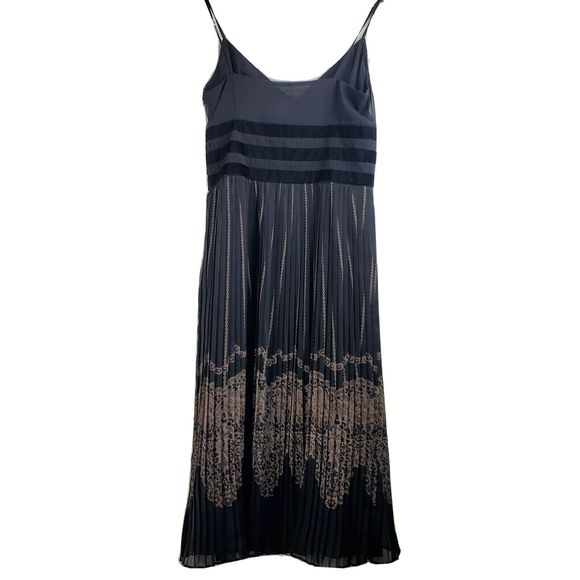 Ann Taylor LOFT Pleats Chiffon Velvet Dress 6 NWOT - Picture 6 of 7
